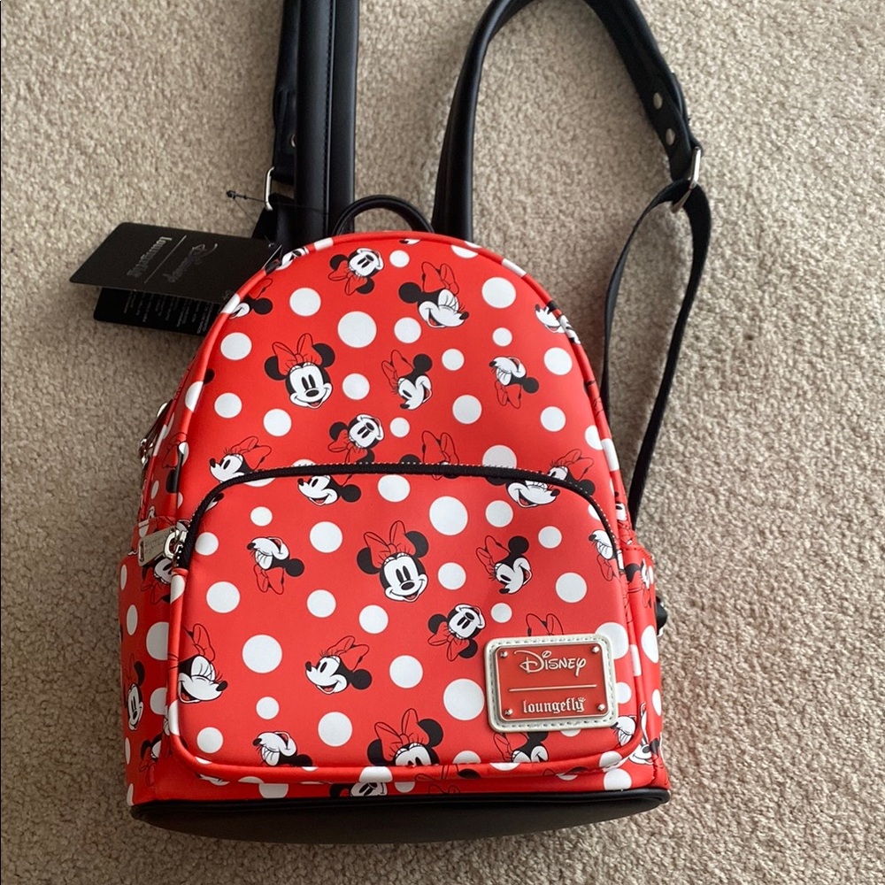 Disney Loungefly Red Polka Dot Backpack
